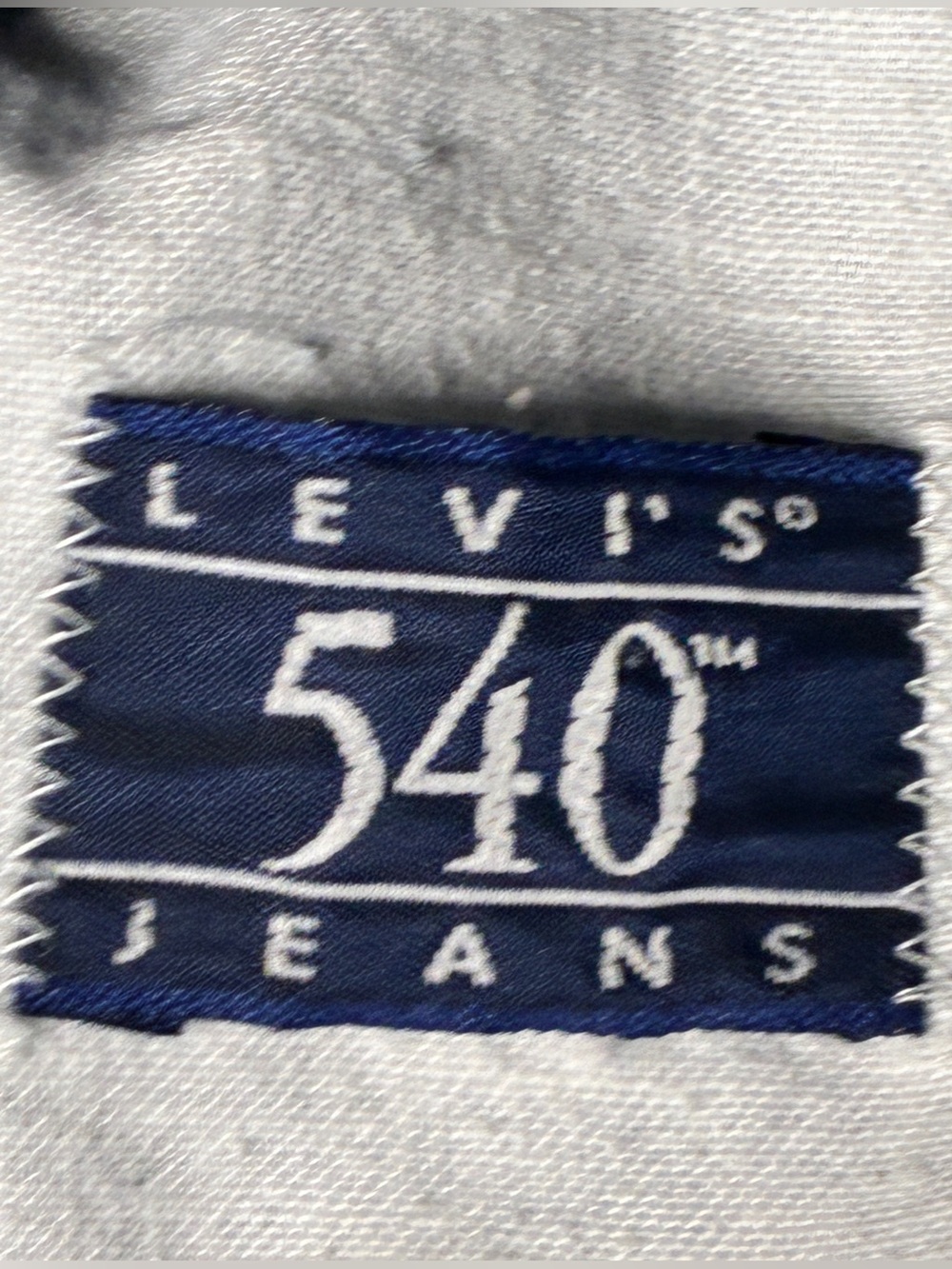 Levi’s 540 Jeans Mens 42x35 Blue Denim Brown Tab Made USA Vintage (1) - Picture 11 of 15